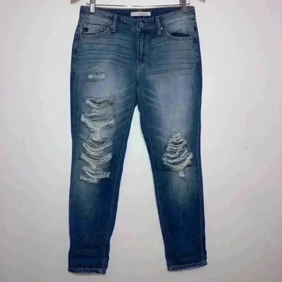 KanCan Distressed Boyfriend Jeans Size 25 - Picture 1 of 10